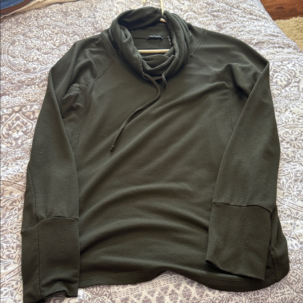 Pink Clover Hunter Green Long Sleeve Size Large